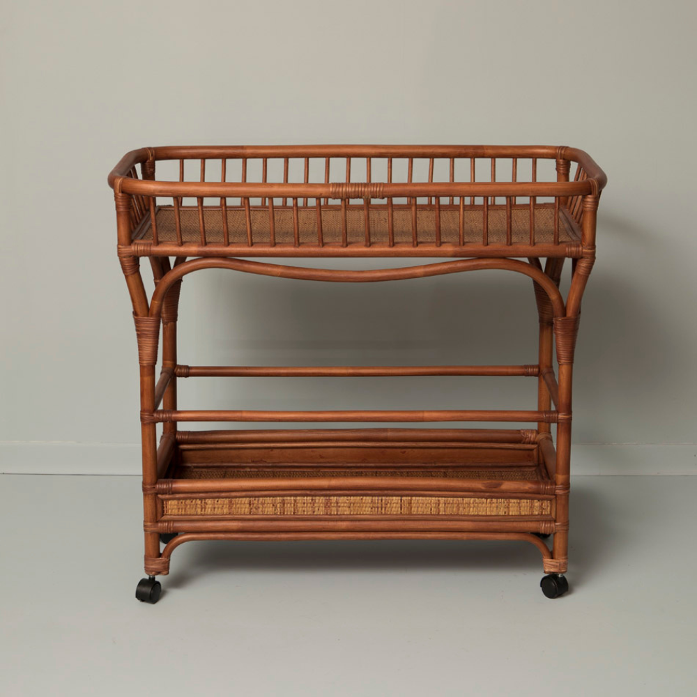 Carrito de Bar de Ratán Coppelia