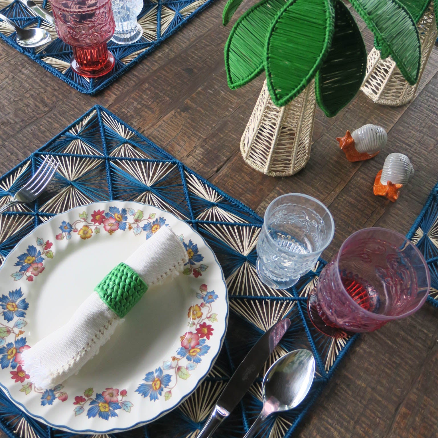 Mantel Individual Azul