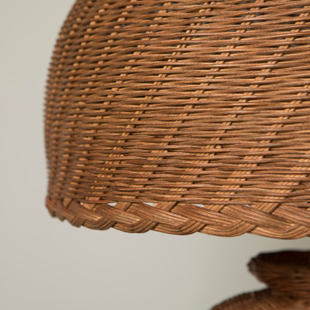 Pantalla Charlotte Grande de Ratán Marrón