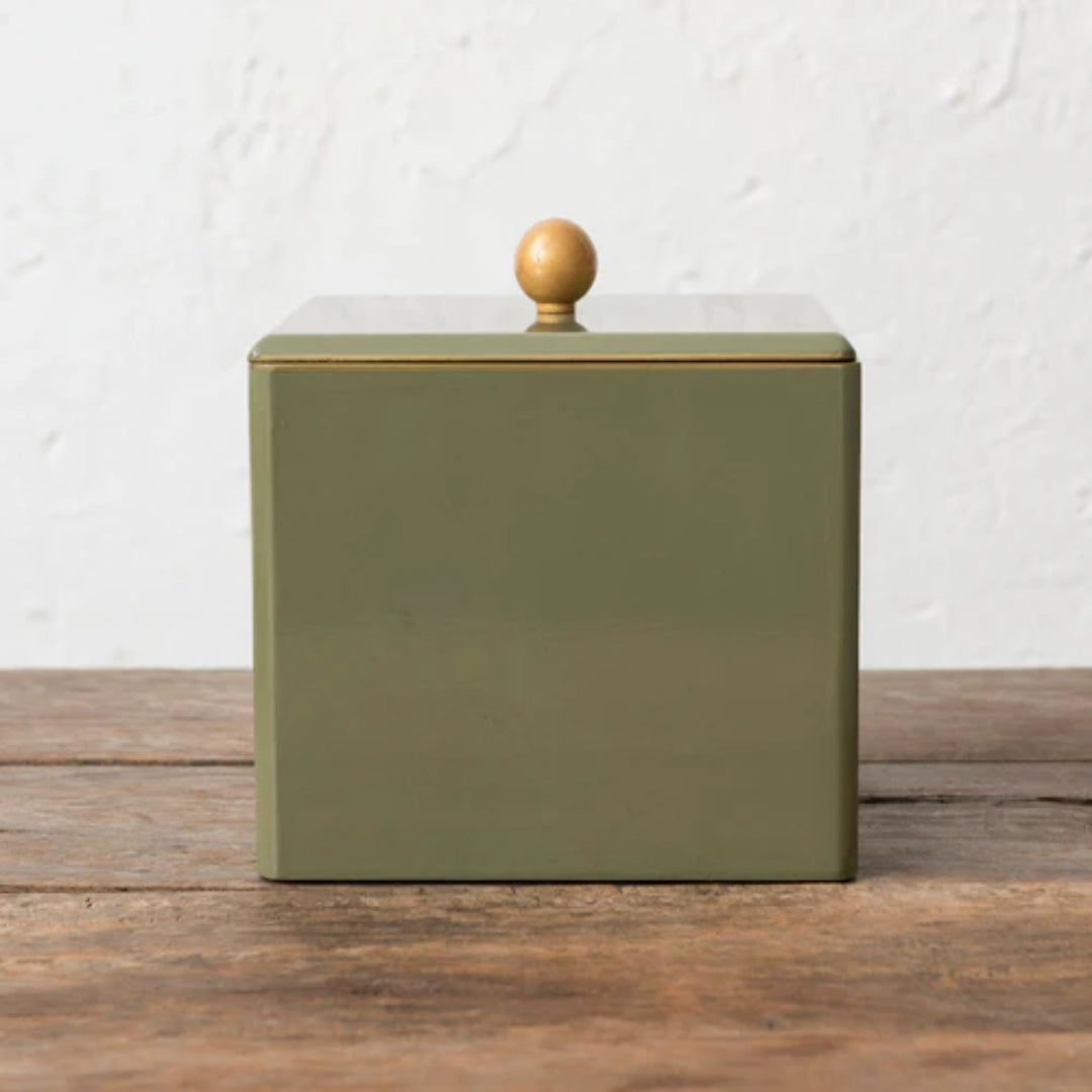 Lacquered Set - Olive Green