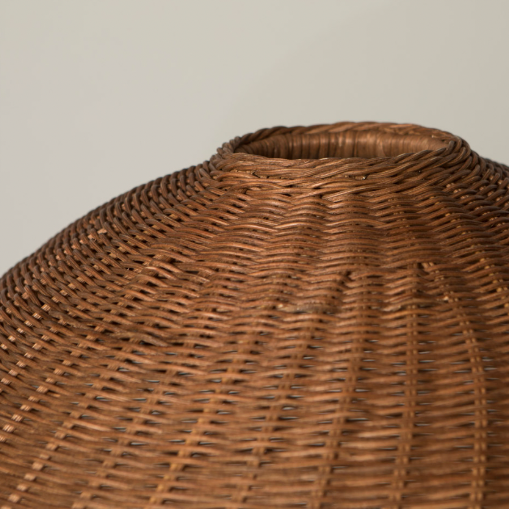 Pantalla Charlotte Grande de Ratán Marrón