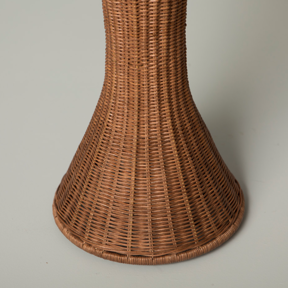 Lámpara de Pie Isabella de Ratán Marrón