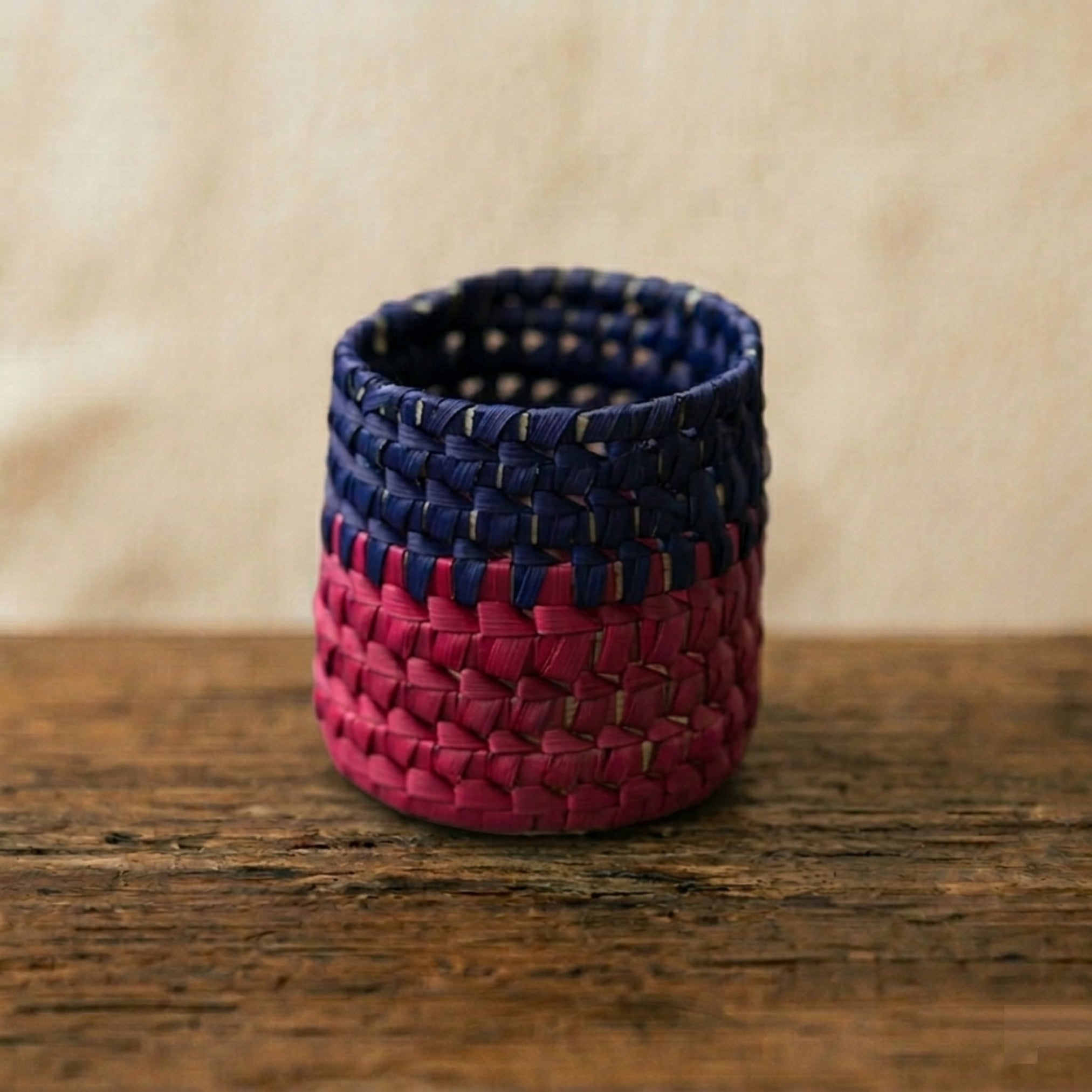 Servilletero Mixteco Bicolor - Azul/Rosa