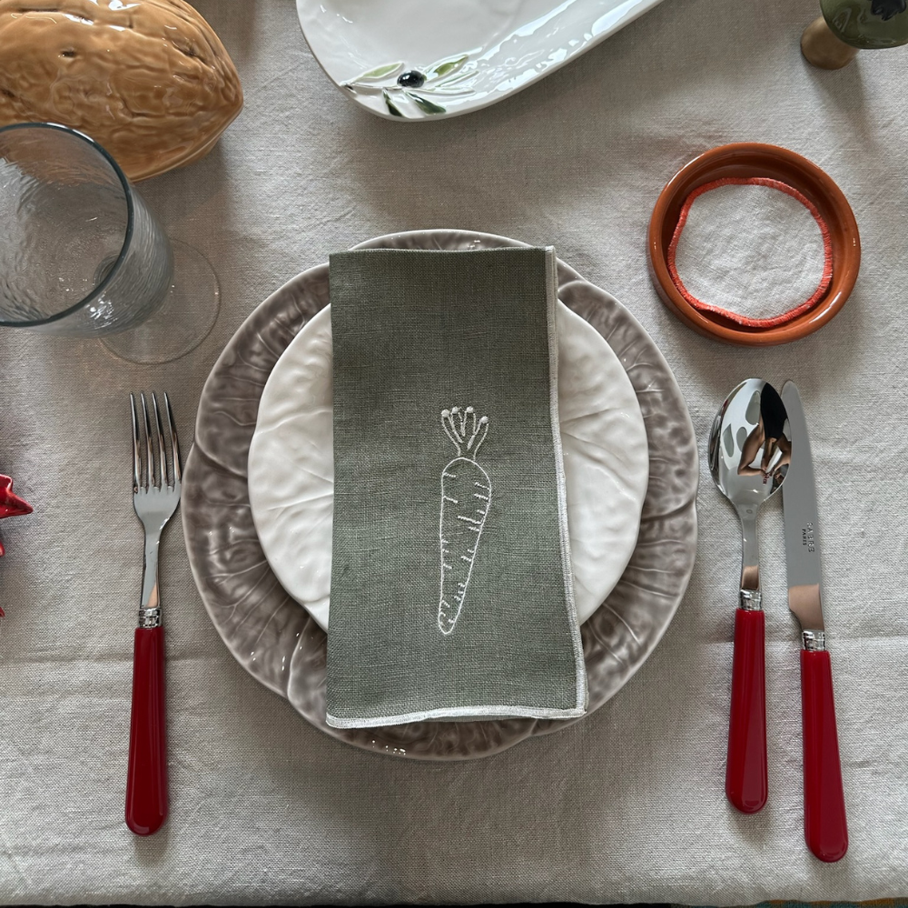 Set 4 Servilletas de Lino - Verduras