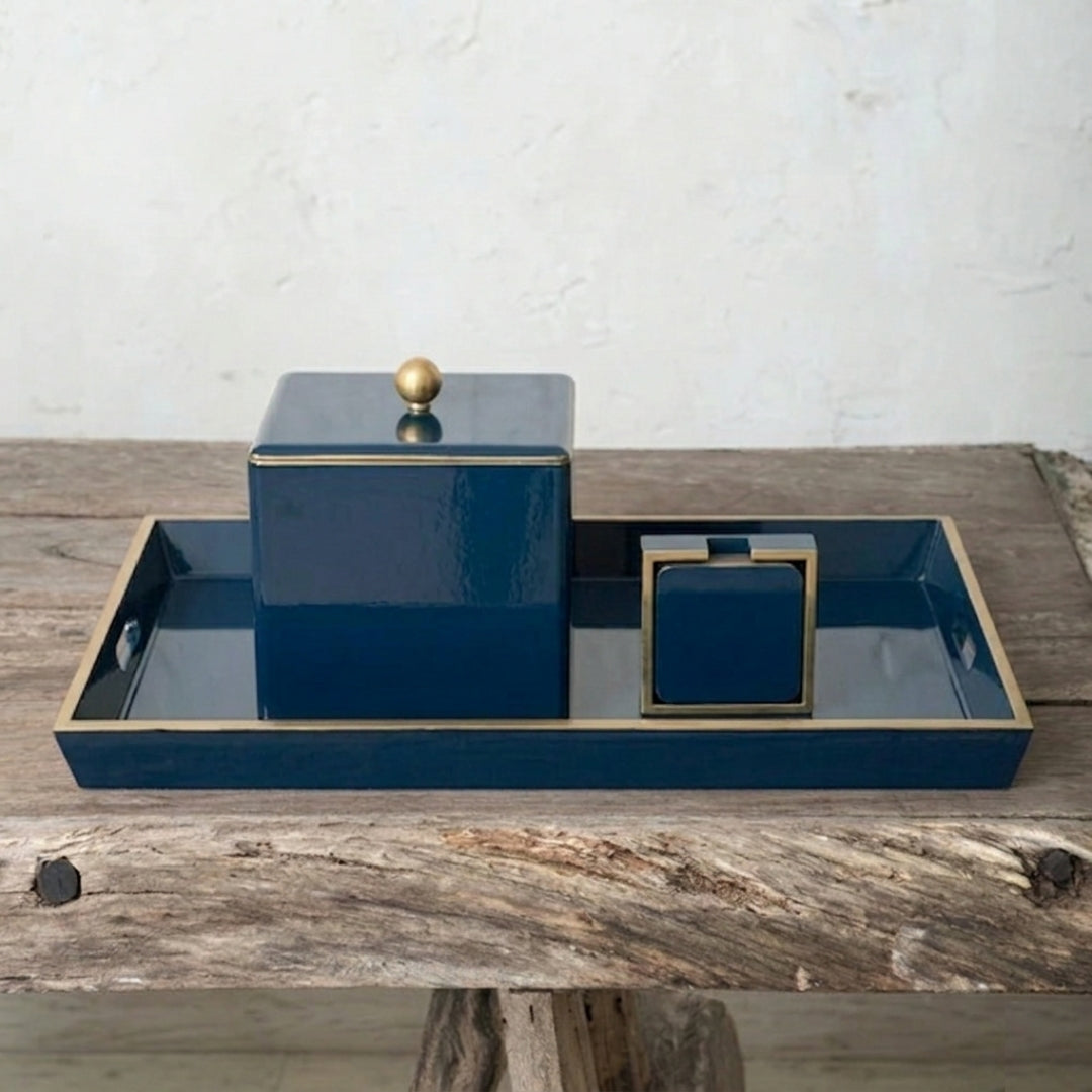 Lacquered Set - Deep Blue