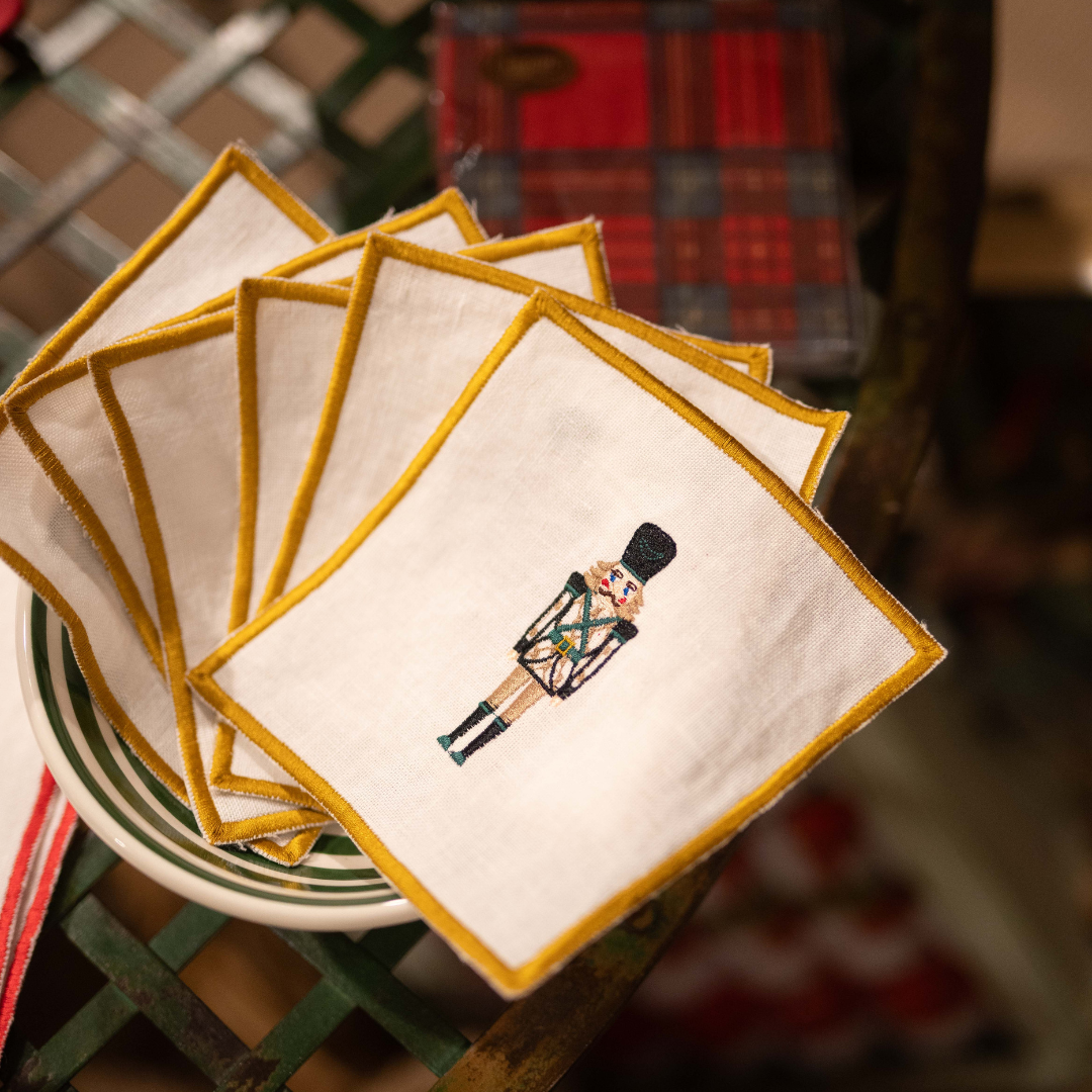Christmas Nutcracker Cocktail Napkins x6