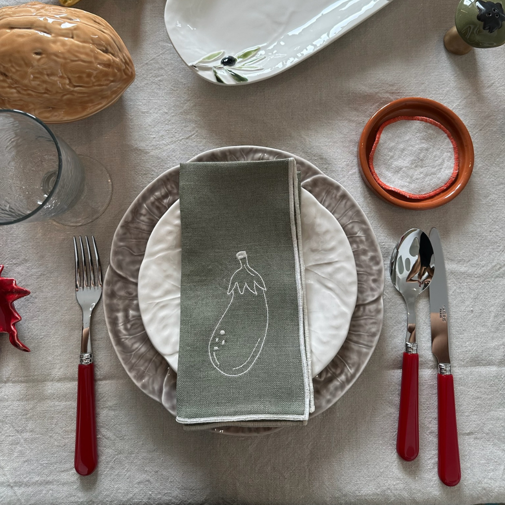 Set 4 Servilletas de Lino - Verduras