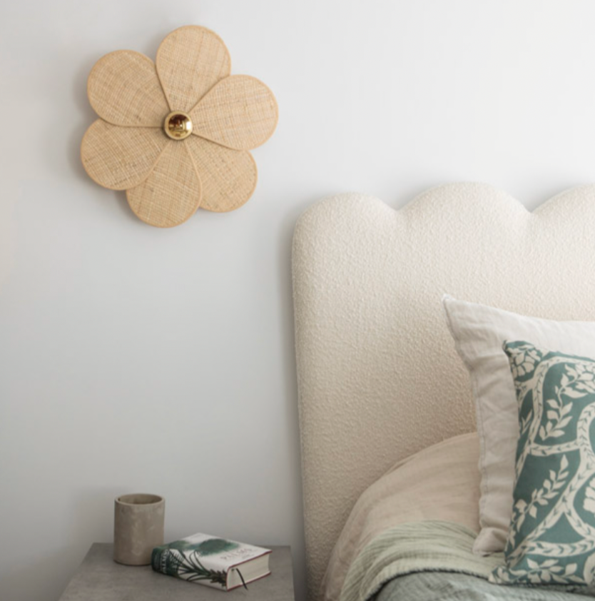 Aplique Flor Rafia 30cm