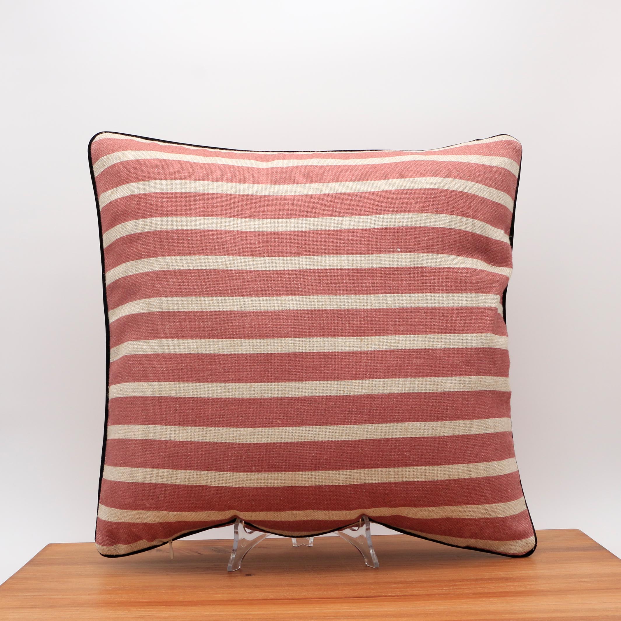Cojín Rayas Teja