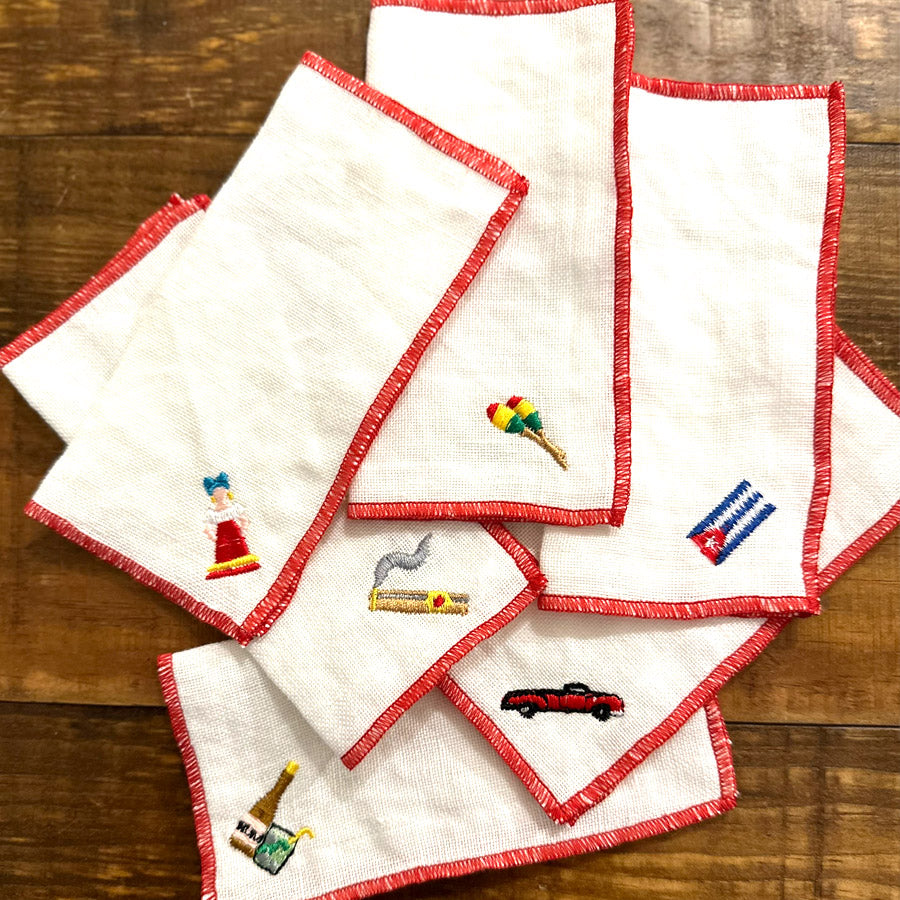 Servilletas de Cóctel de Lino - Cuba