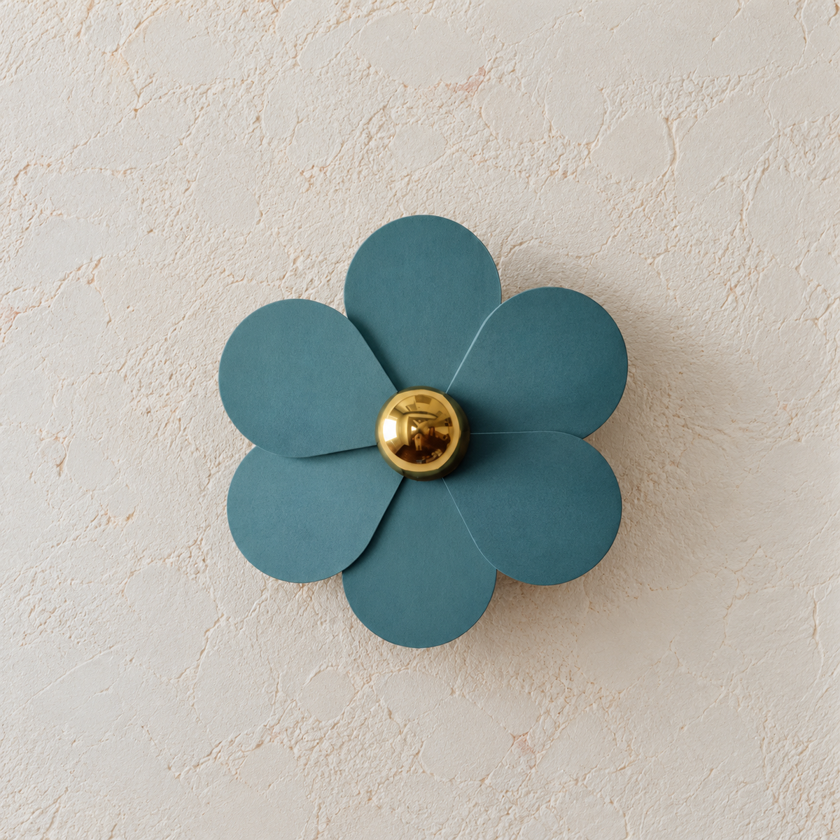 Aplique Flor Turquesa 45cm