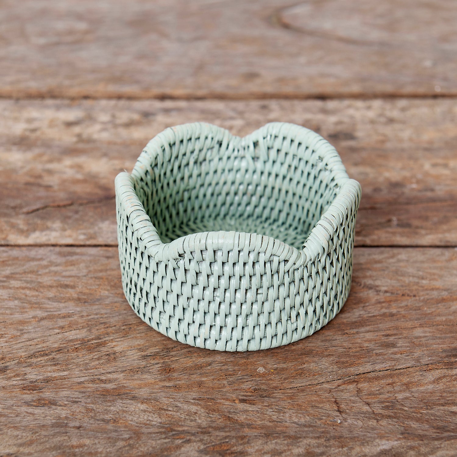 Posavasos de Vino Verde de Ratán Ondulado