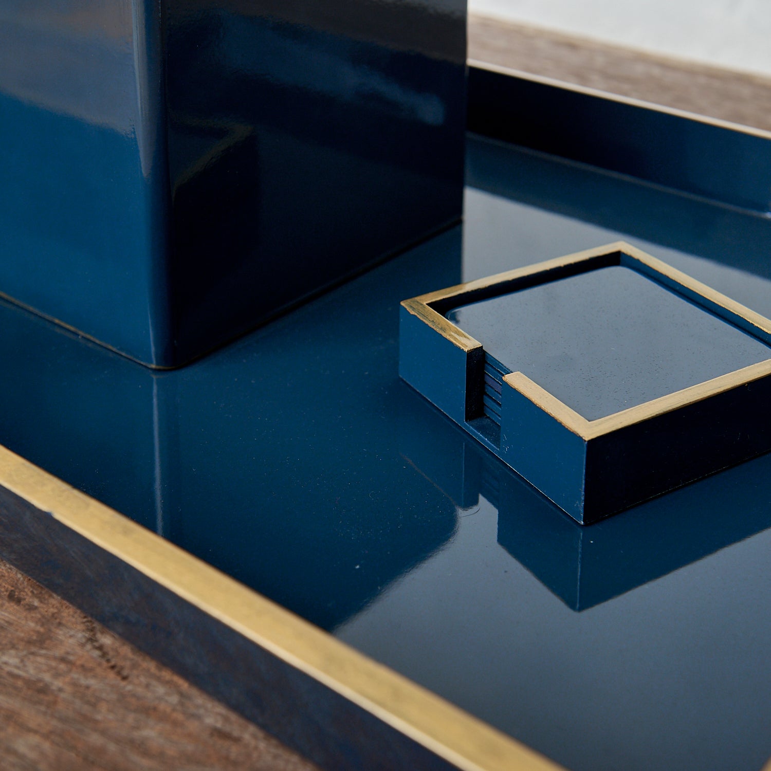 Set Lacado - Azul Profundo