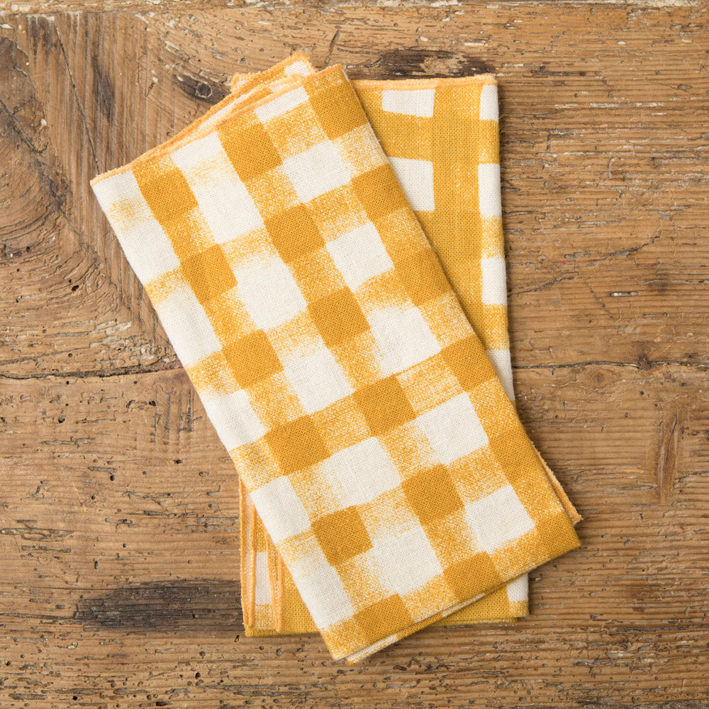 x2 Servilletas Vichy - Mostaza