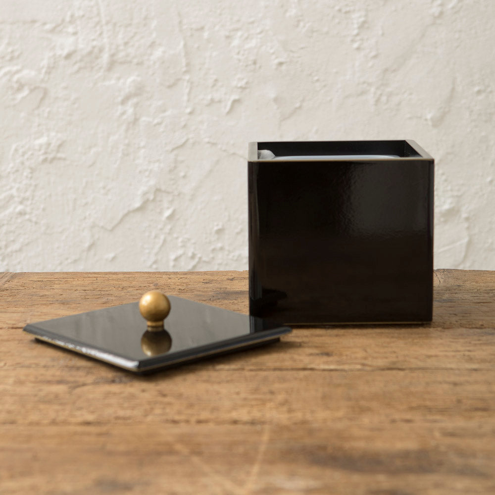 Black Lacquered Ice Bucket