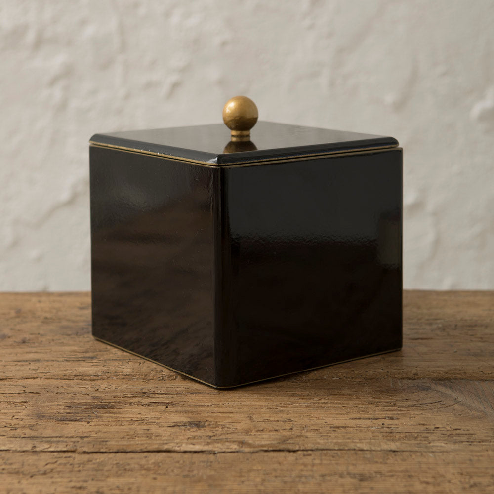 Black Lacquered Ice Bucket