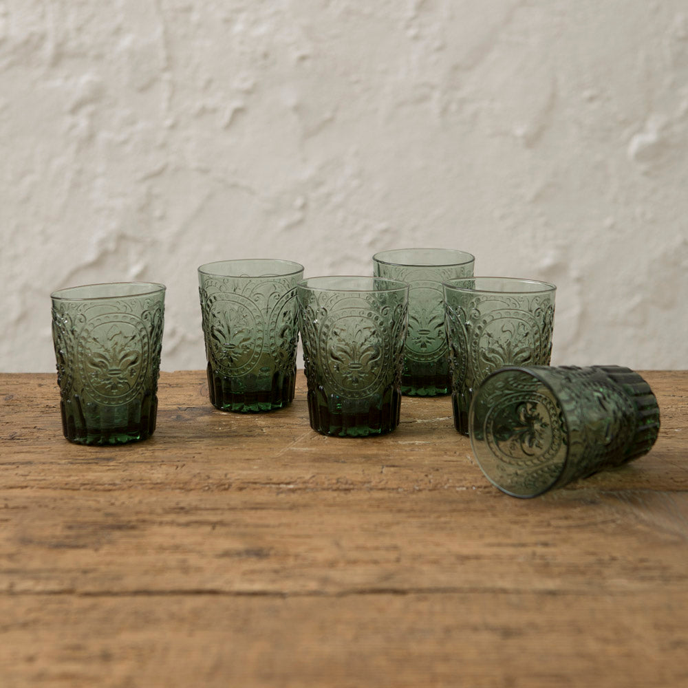 Set 6 Vasos Fleur de Lys Azul M