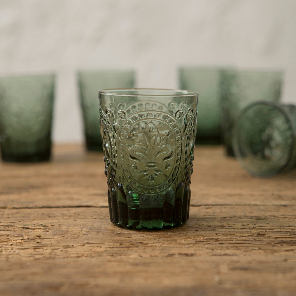 Set 6 Vasos Fleur de Lys Azul M