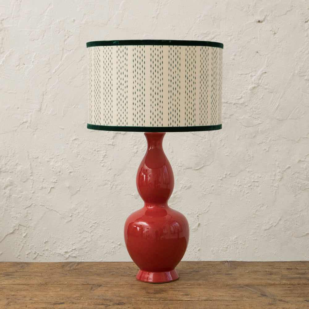 Pantalla Ikat Stripe Verde Oscuro