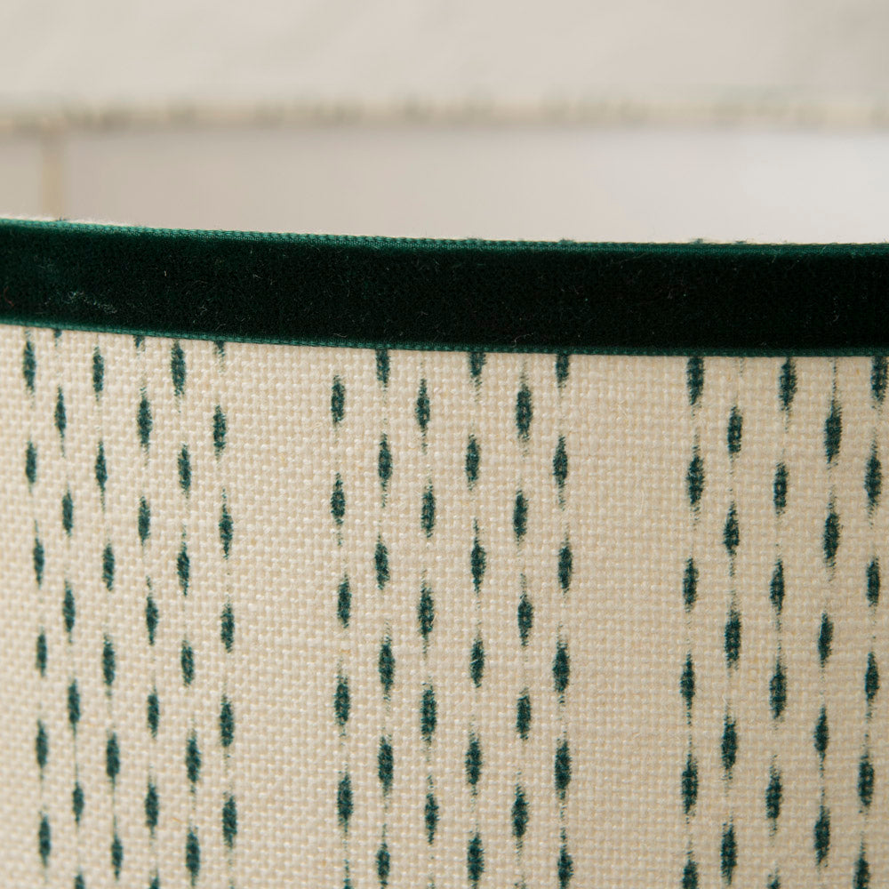 Pantalla Ikat Stripe Verde Oscuro