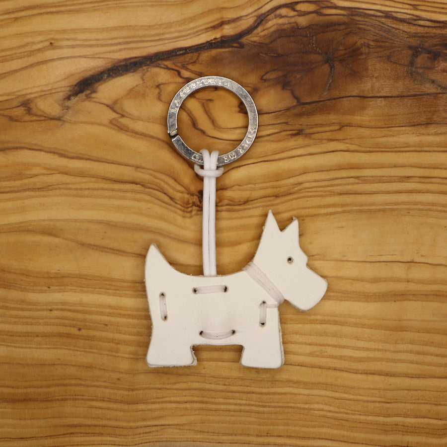 Leather Dog Keychain