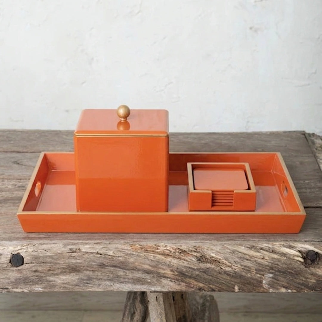 Lacquered Set - Orange
