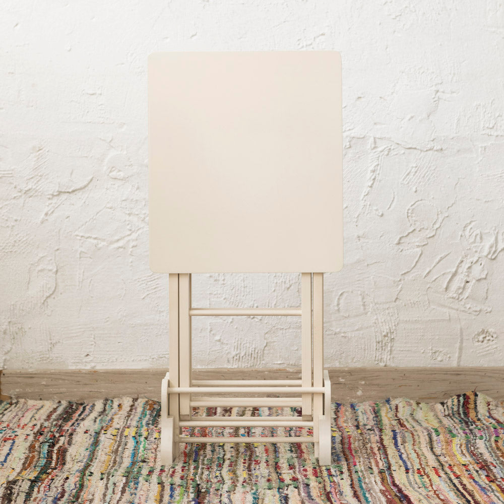 Set de 2 Mesas Plegables Gris Topo