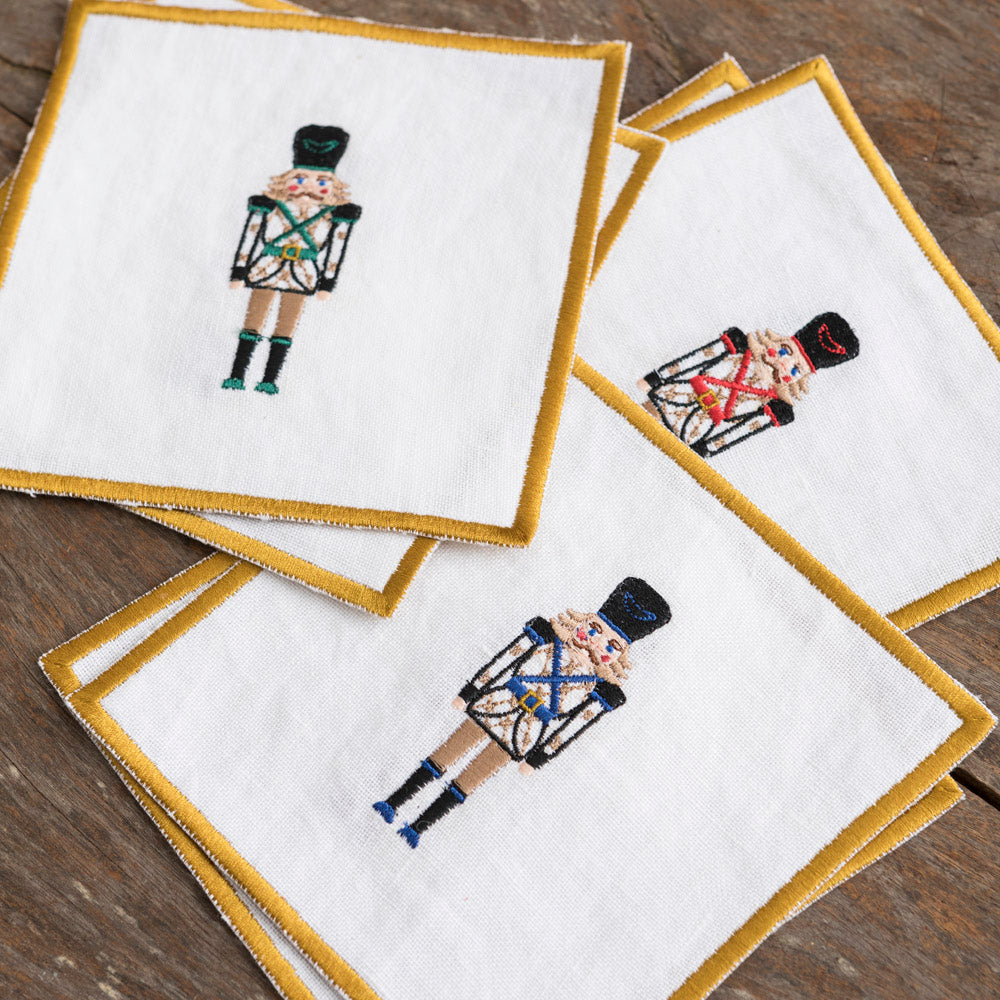 Christmas Nutcracker Cocktail Napkins x6