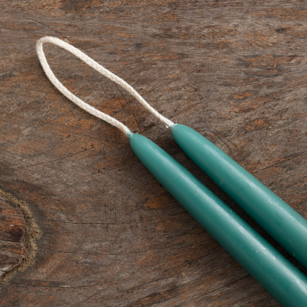 Pareja de Velas Azul Atlántico - 30 cm