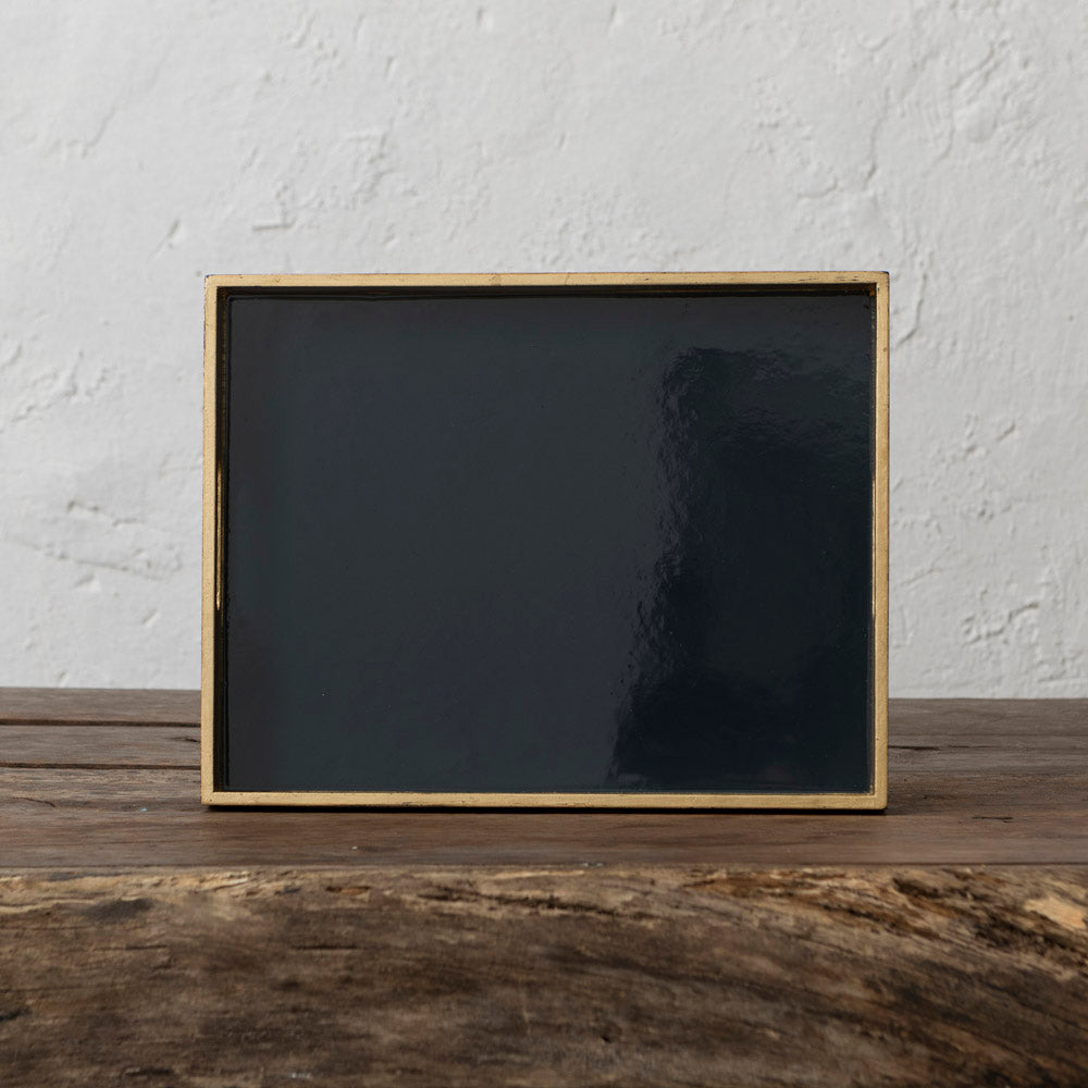 Stone Green Lacquered Asia Tray