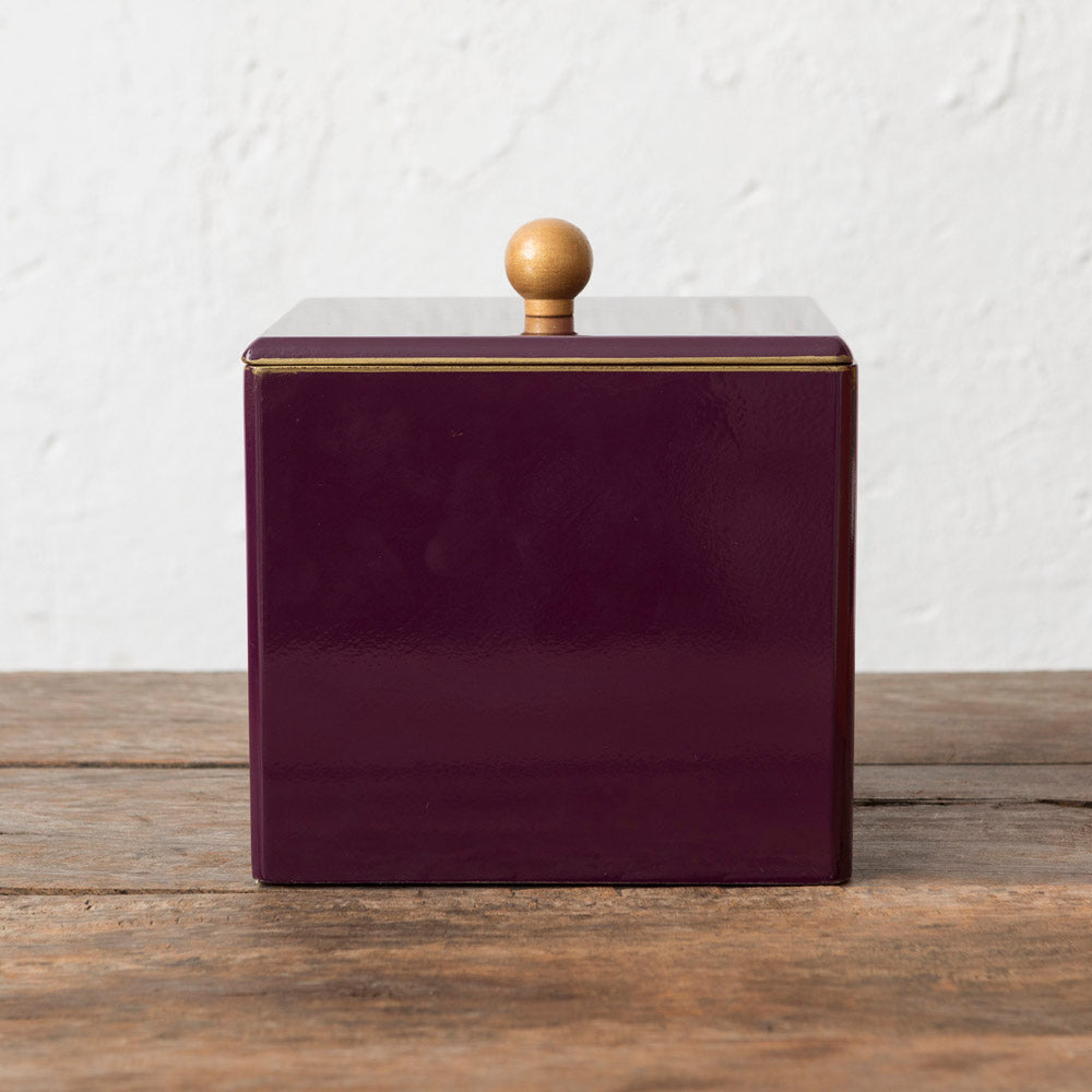Orange Lacquered Ice Bucket