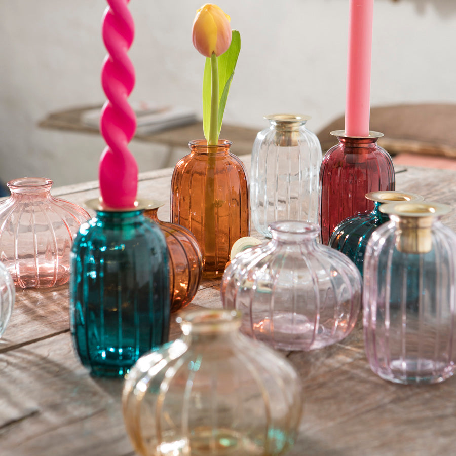 Transparent Petit Potiron Candlestick/Vase