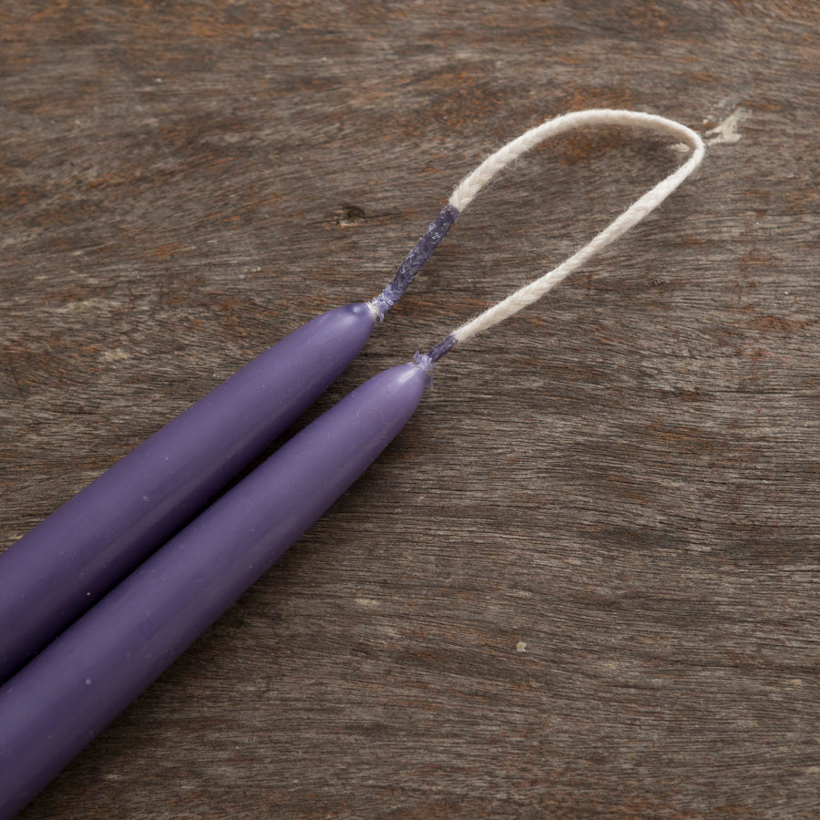 Pareja de Velas Morado - 30 cm