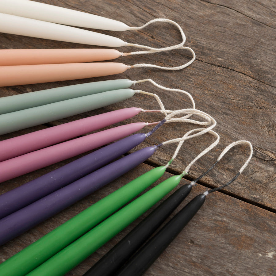 Pareja de Velas Rosa - 40 cm