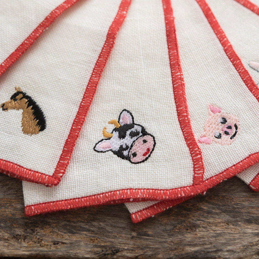 Servilletas de Cóctel de Lino - Granja