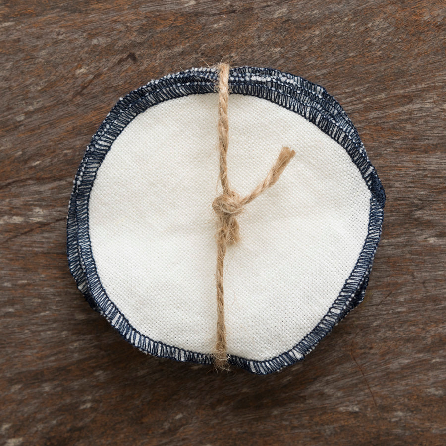 Set 6 Paneritas - Blanco / Azul Oscuro