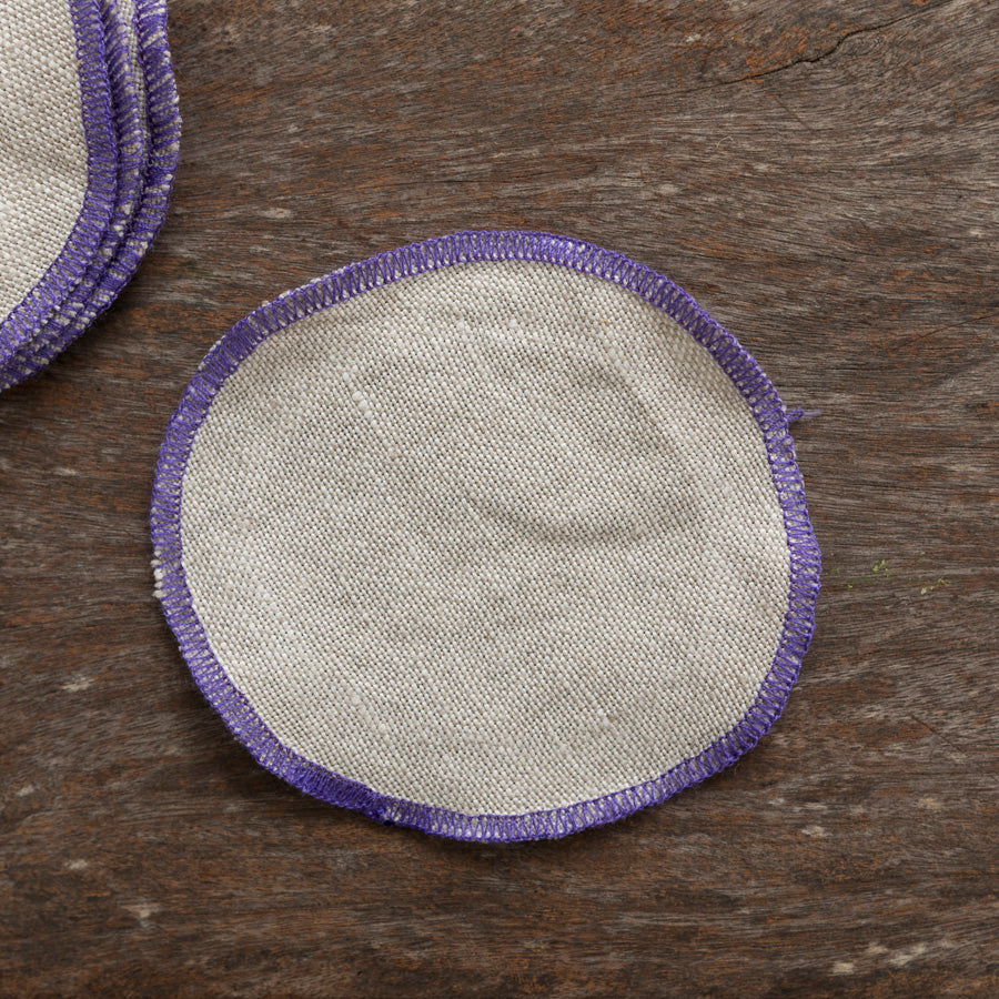 Bread baskets x8 - Beige / Purple