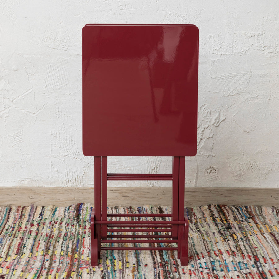 Set de 2 Mesas Plegables Verde