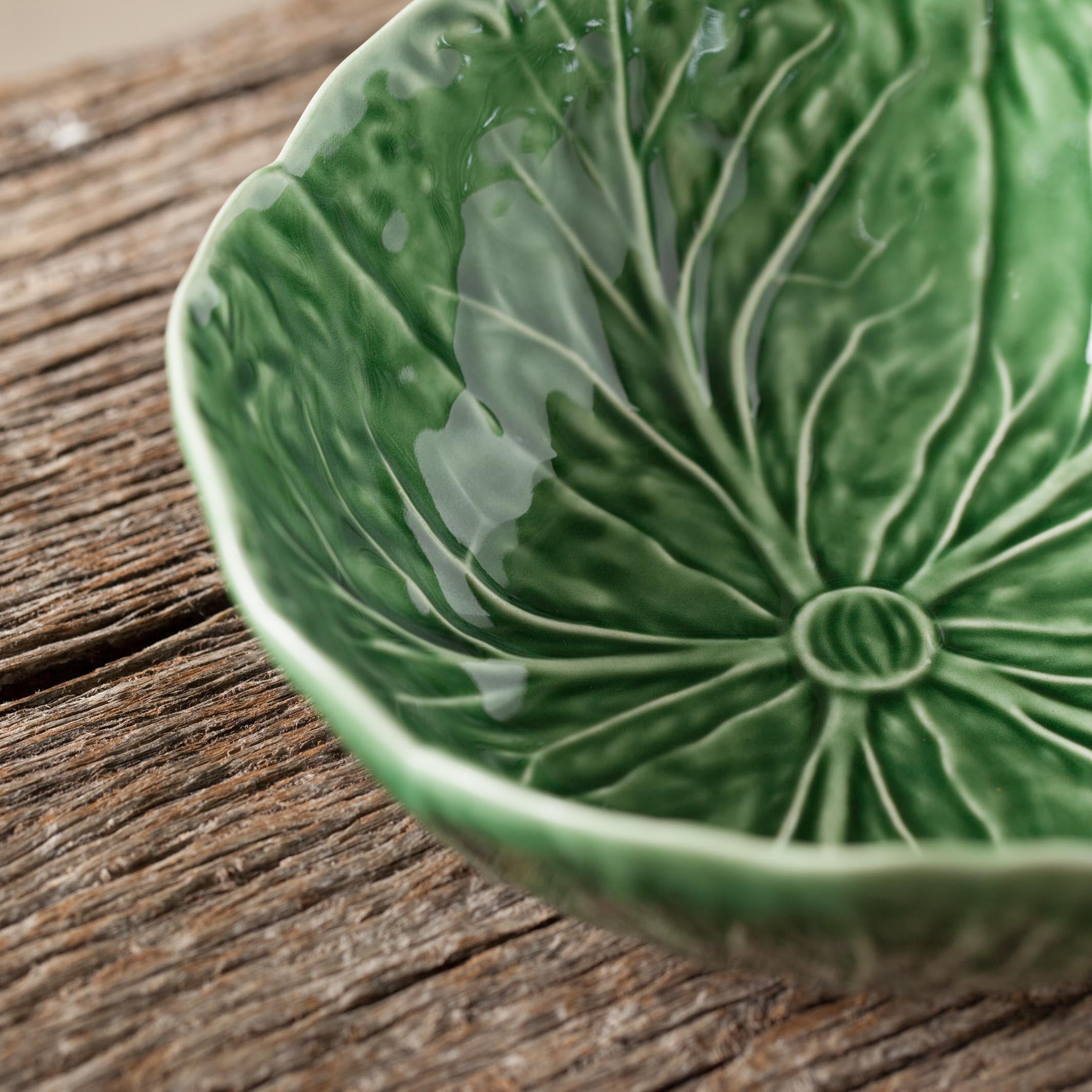 Cuenco Hoja Repollo Verde XS