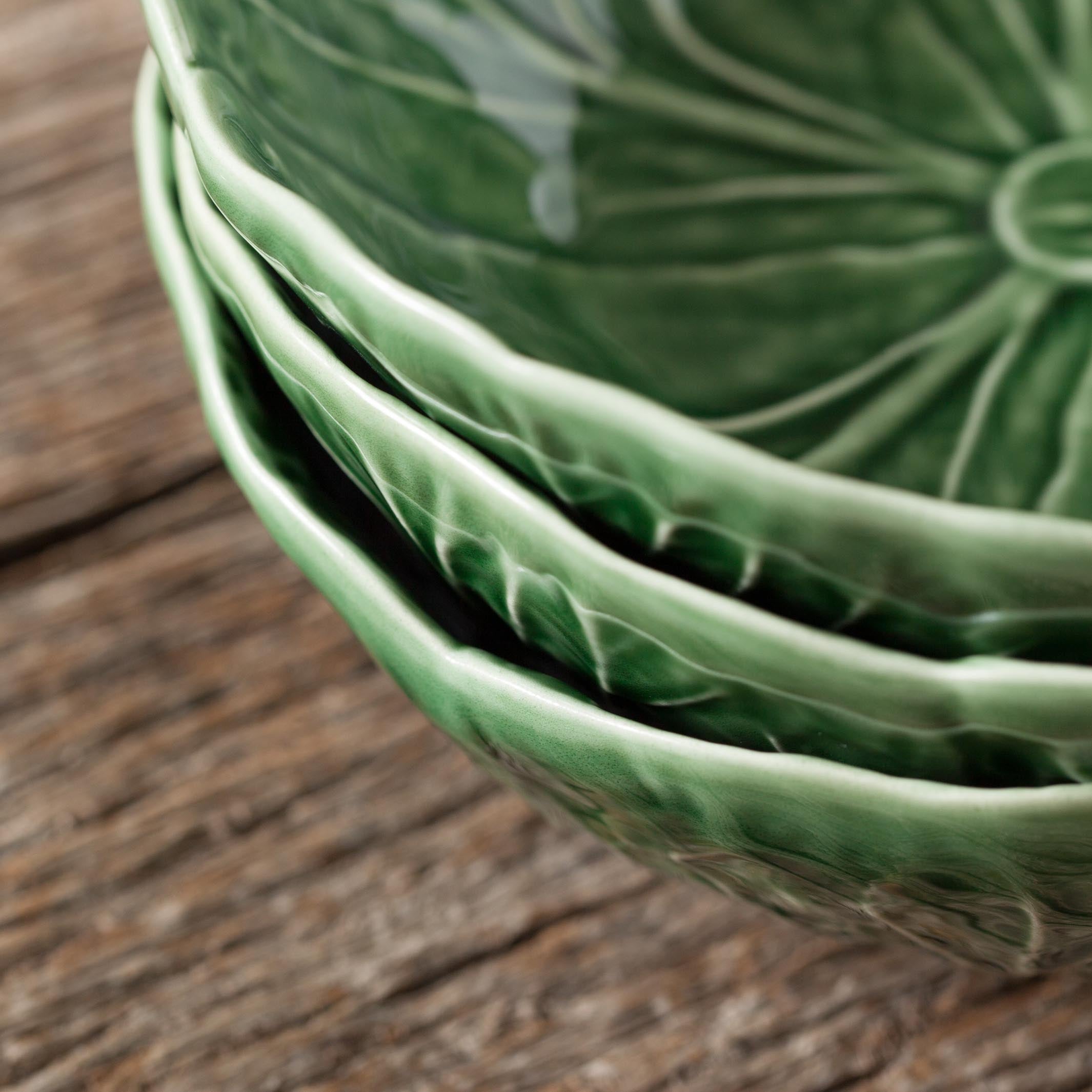 Cuenco Hoja Repollo Verde XS