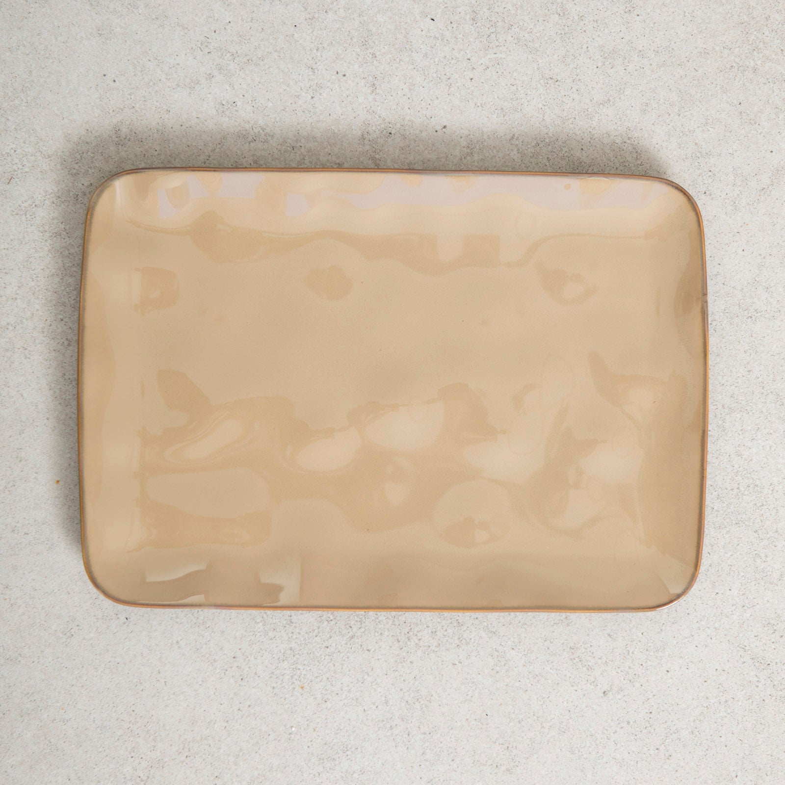 Bandeja de Porcelana Beige