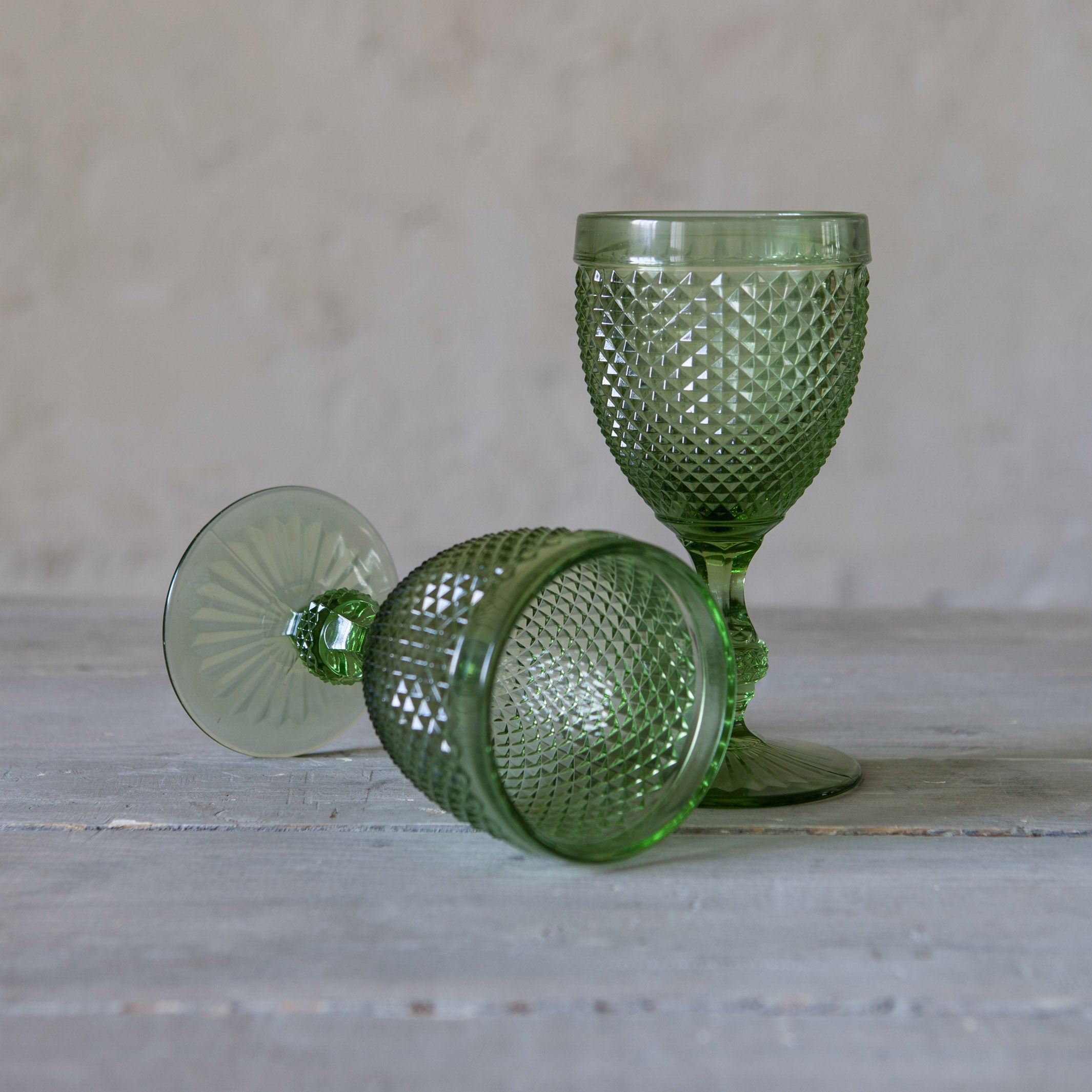 Set 6 Copas Diamond Verde M
