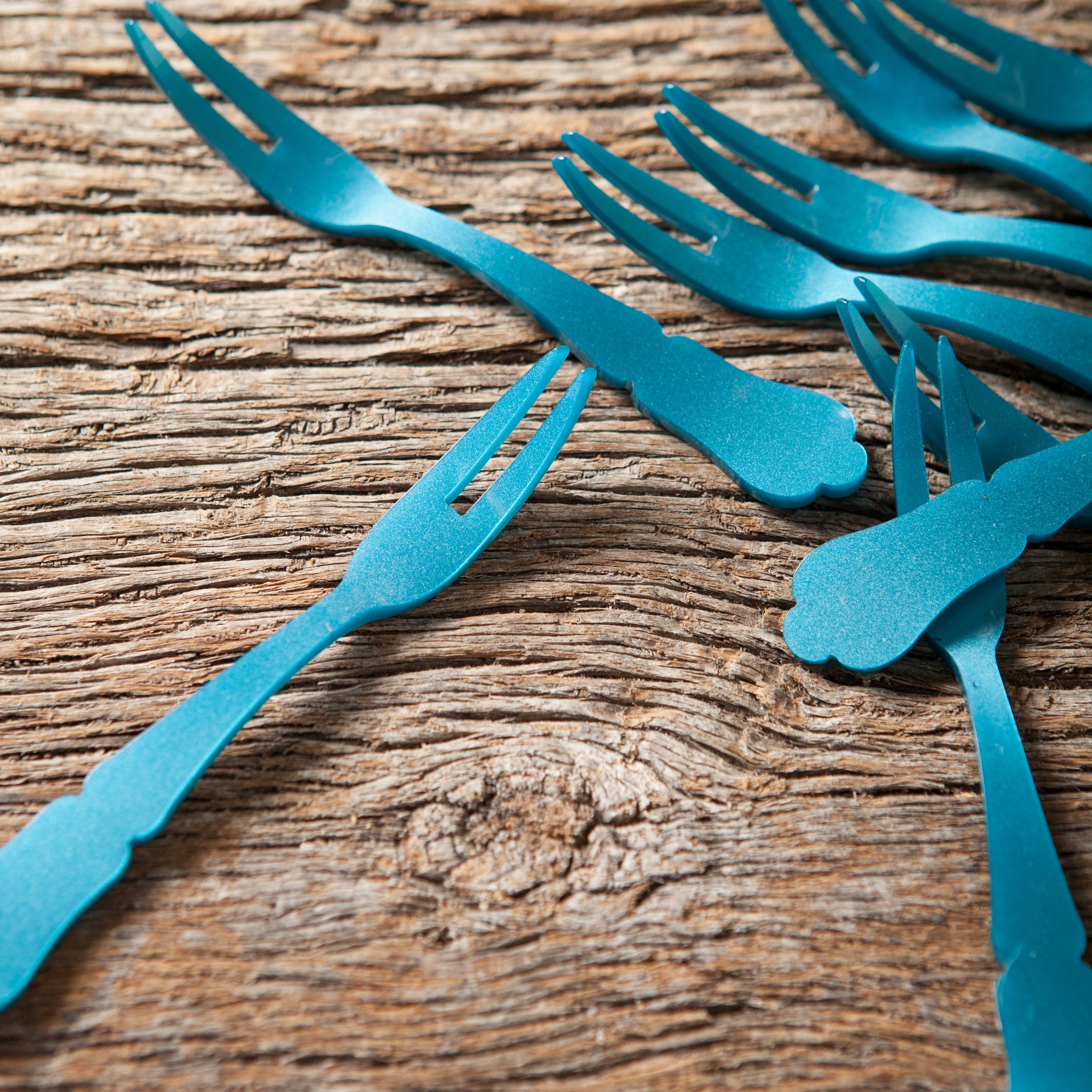 Tenedor de Cóctel Turquesa