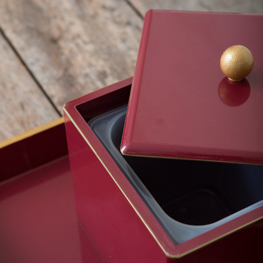 Lacquered Set - Bordeaux