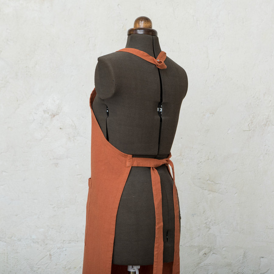 Delantal de Algodón Naranja