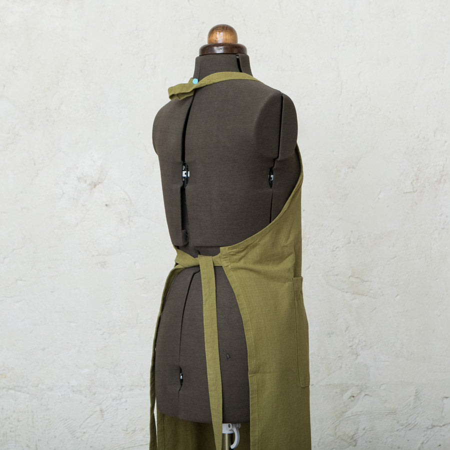 Green Cotton Apron