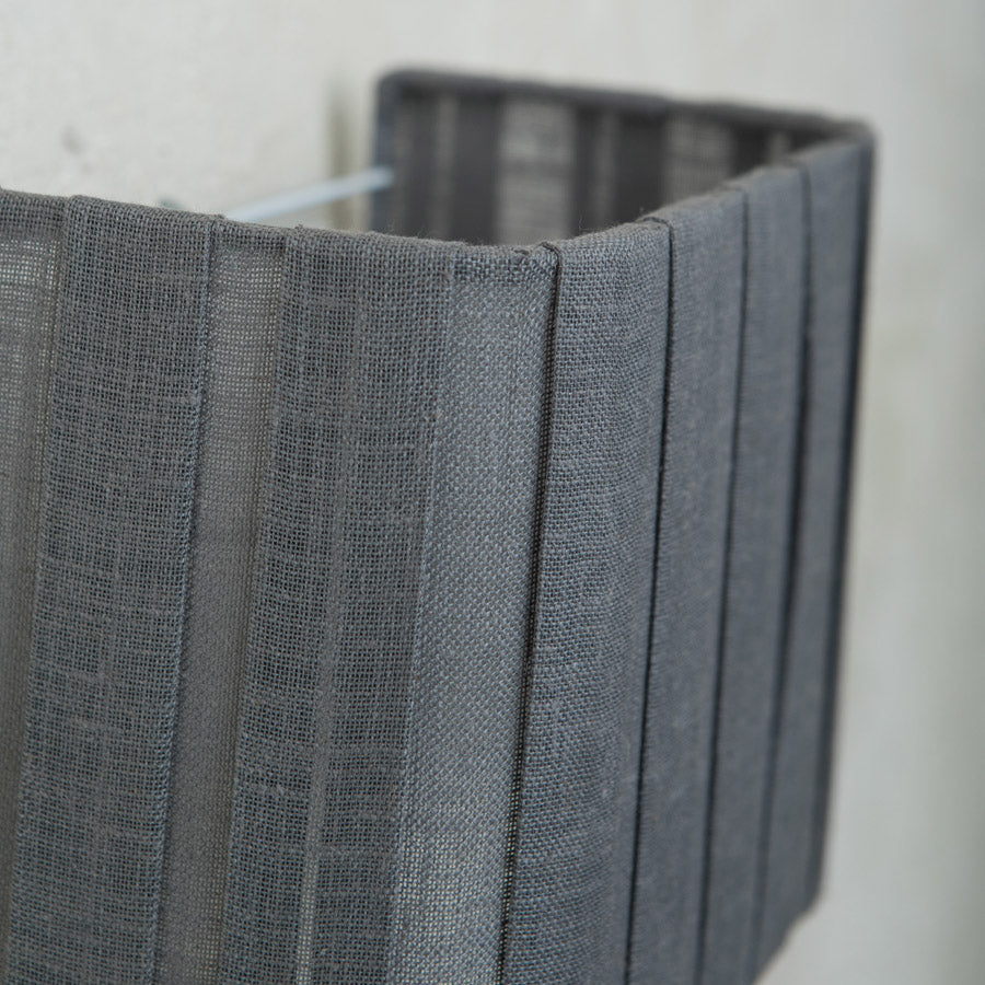 Grey Pleated Applique