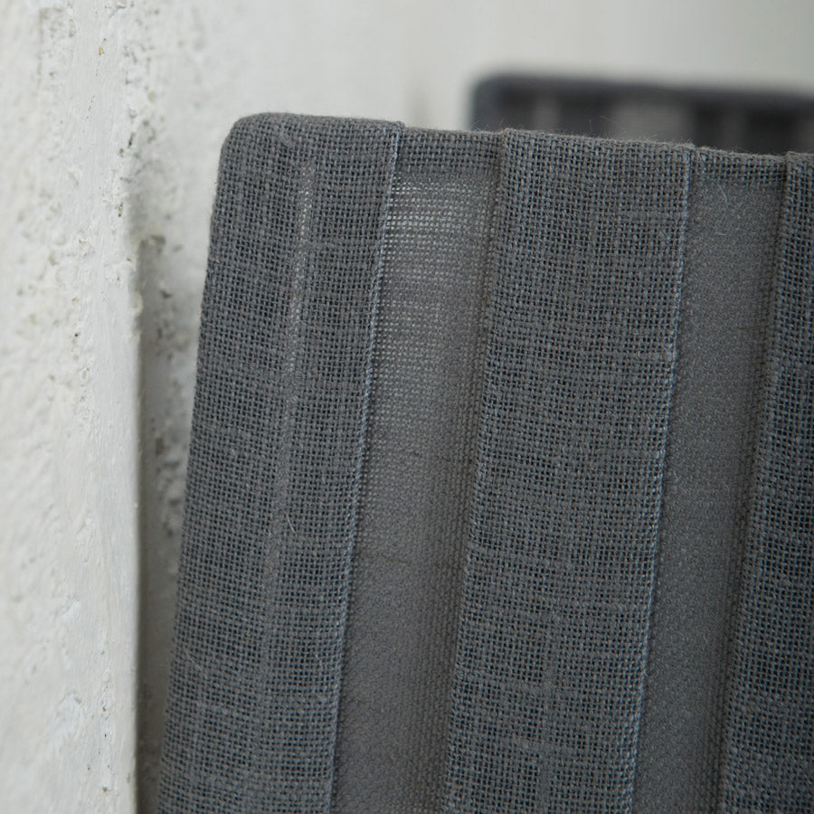 Grey Pleated Applique