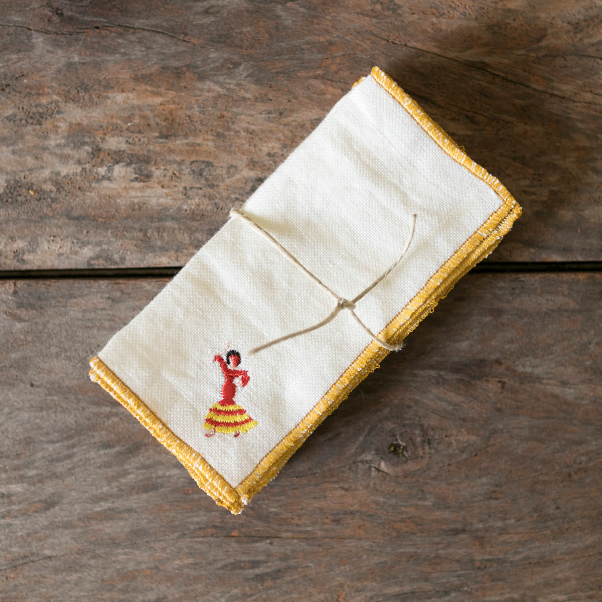 Linen Cocktail Napkins - Spain x 8