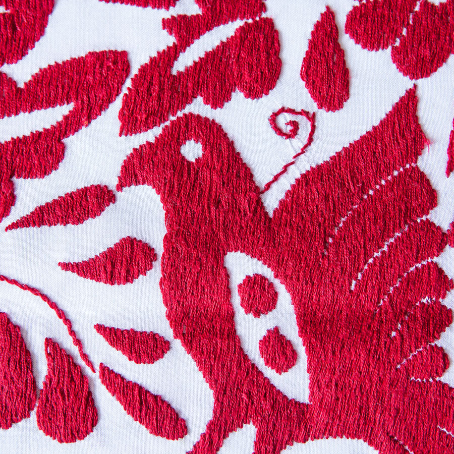 Individual Bordado - Rojo